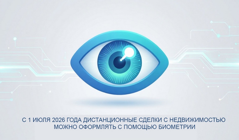 С 1 июля 2026 года дистанционные сделки с недвижимостью можно оформлять с помощью биометрии